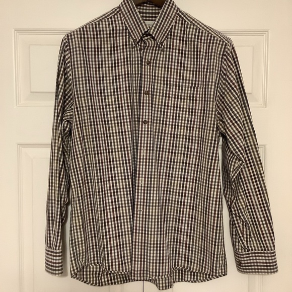 Cutter & Buck men’s button down shirt 100% cotton monogram cuffs business casual - Picture 2 of 6